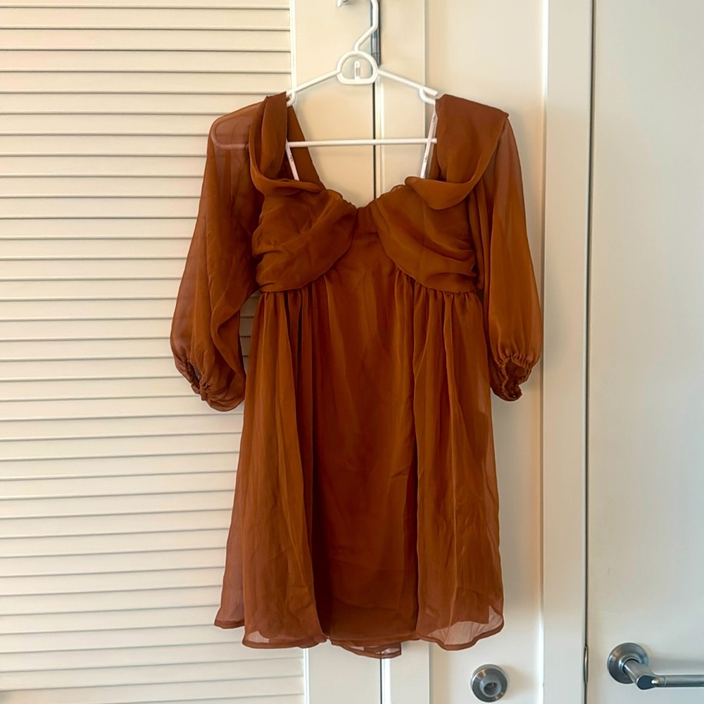 Rust Colored Mini Dress